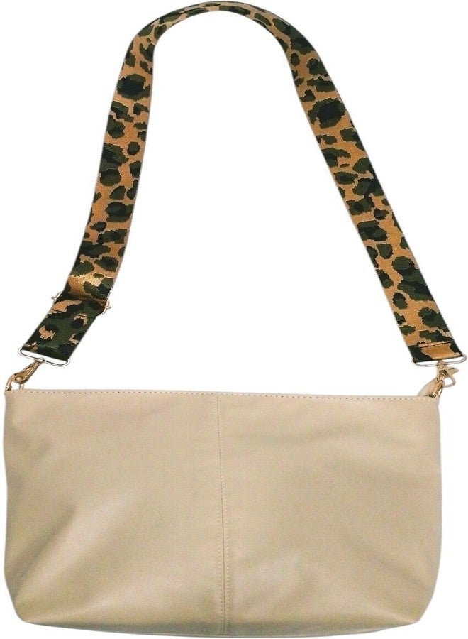 Poorak Beige Sling Bag with Detachable Green Belt for Girls & Women - Image 2